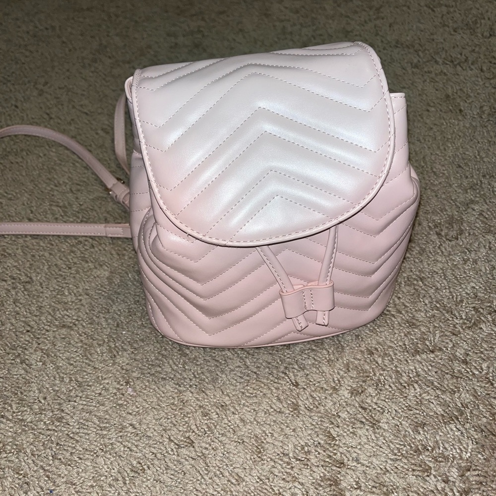 Pink mini backpack